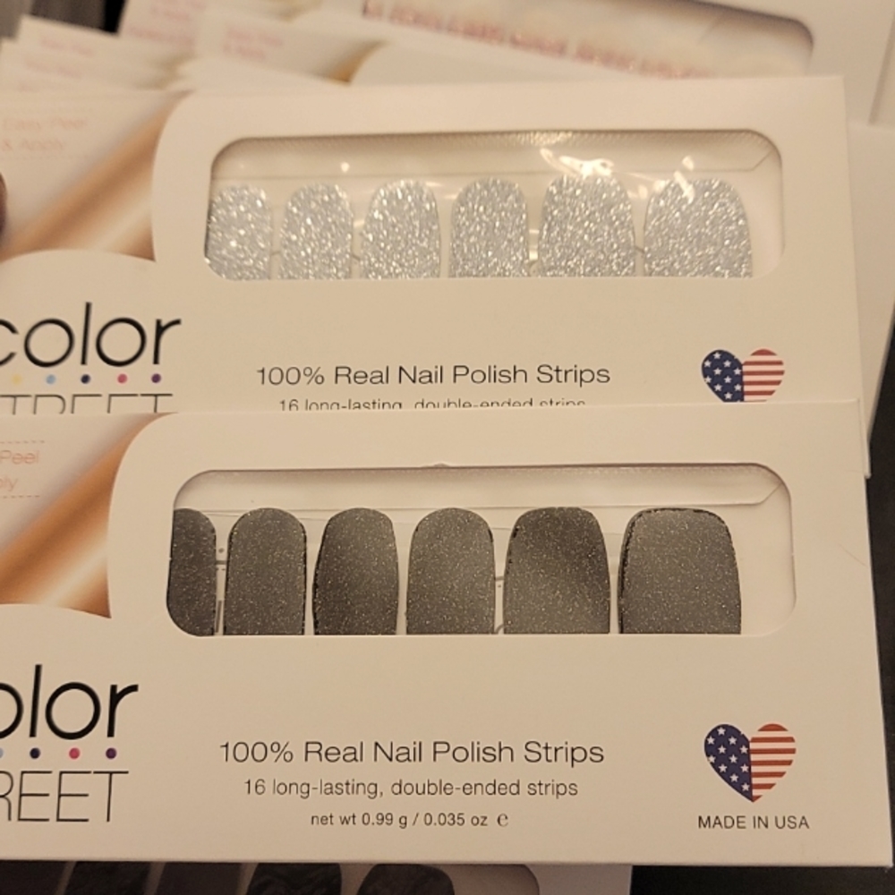 Lot of 2 Color street "winter City &  Only in Vegas" Nail polish sets